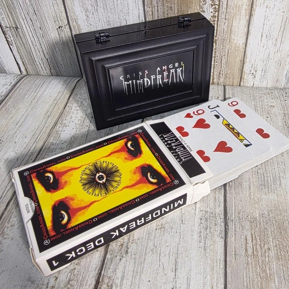 Criss Angel Mindfreak Deck 1 Playing Cards with Black Branded Plastic Case